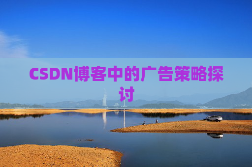 CSDN博客中的广告策略探讨